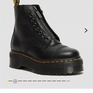 Dr. Martens SINCLAIR Milled Nappa Leather Platform Boots